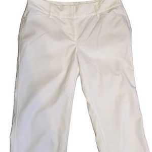White House black market white slim ankle pants